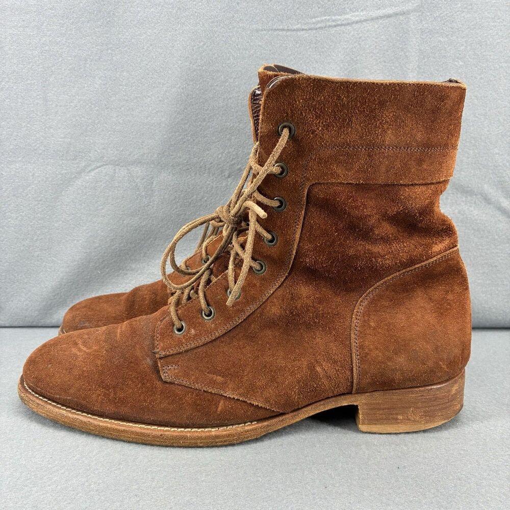Buttero D3530 Brown Suede Lace Up Boots Men’s US 11.5 EU 44.5 Made Italy